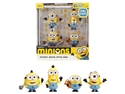 Set of 4 Diecast Figures "Minions" (2015) Movie "Metalfigs" Series Diecast Models