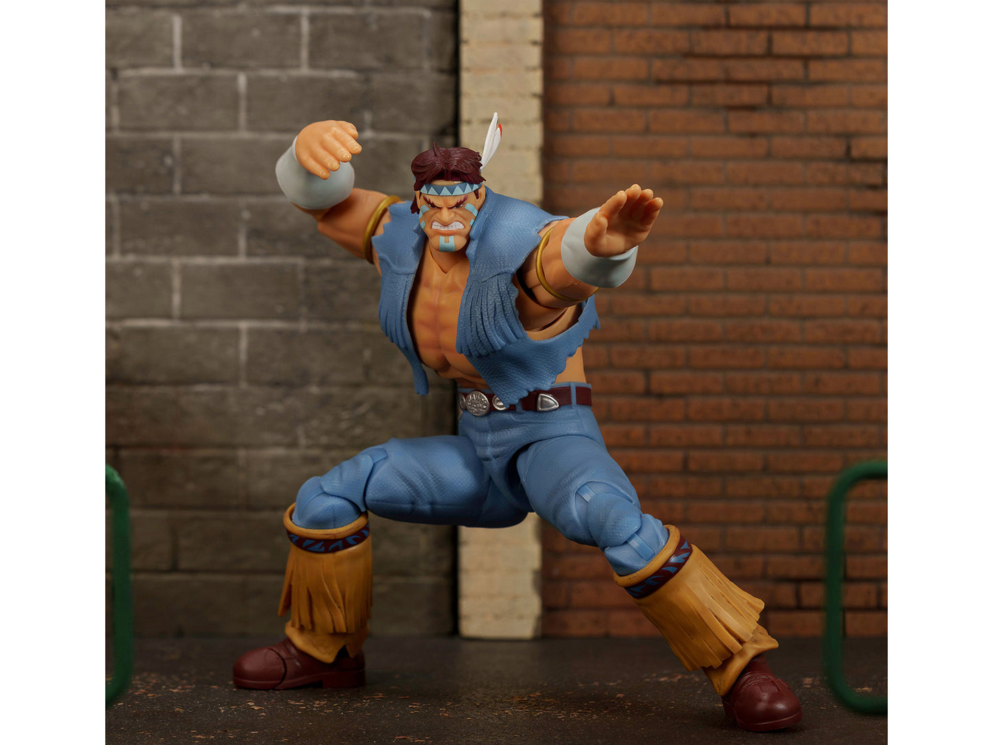 T. Hawk 7.5" Moveable Figure with Accessories and Alternate Head and Hands "Ultra Street Fighter II: The Final Challengers" (2017) Video Game Model