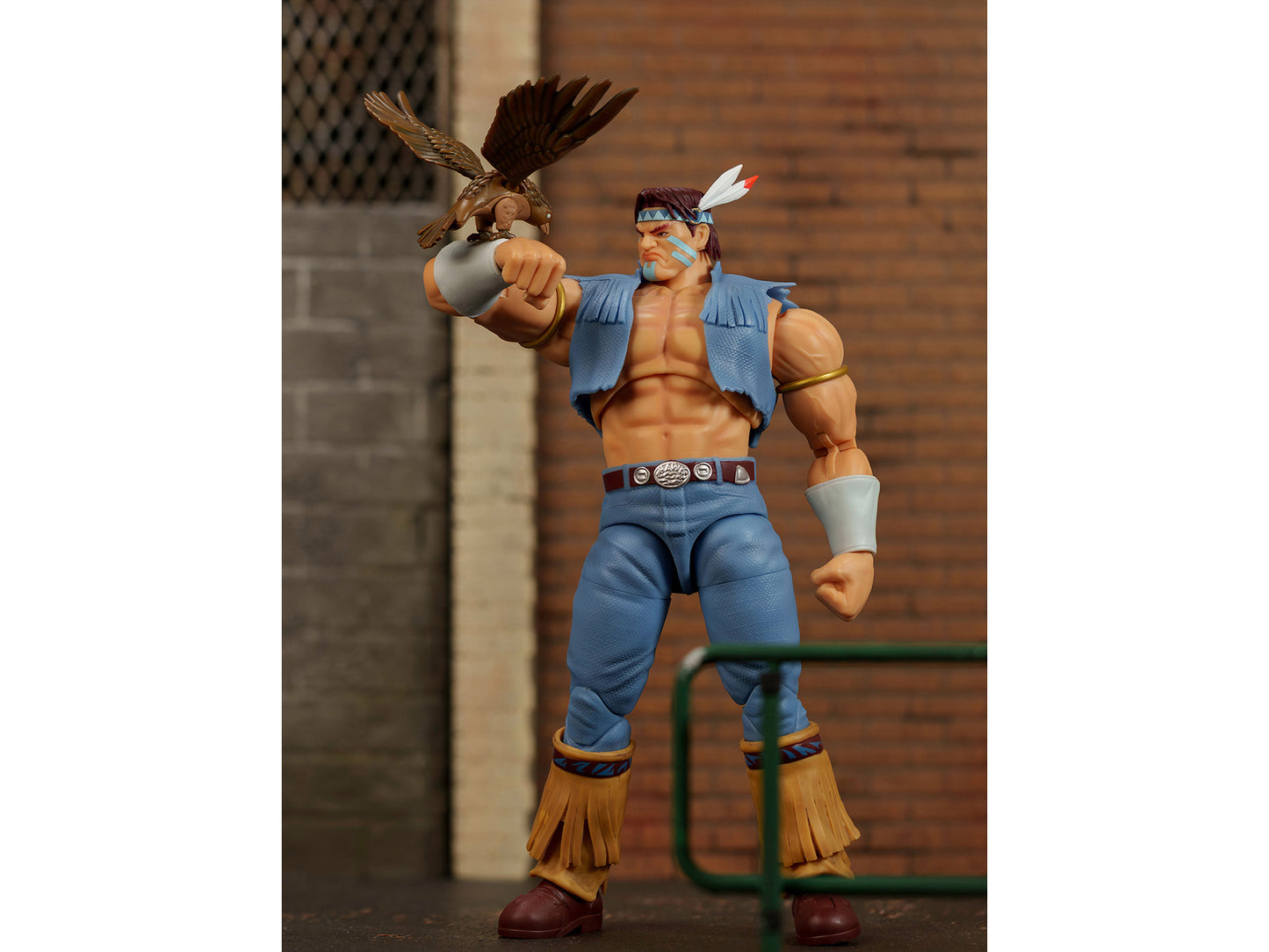 T. Hawk 7.5" Moveable Figure with Accessories and Alternate Head and Hands "Ultra Street Fighter II: The Final Challengers" (2017) Video Game Model