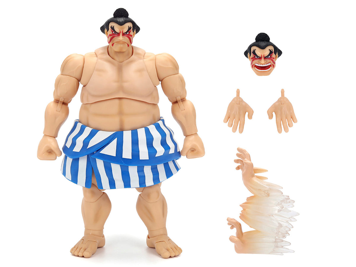 E. Honda 6.5" Moveable Figure with Accessories and Alternate Head and Hands "Ultra Street Fighter II: The Final Challengers" (2017) Video Game Model