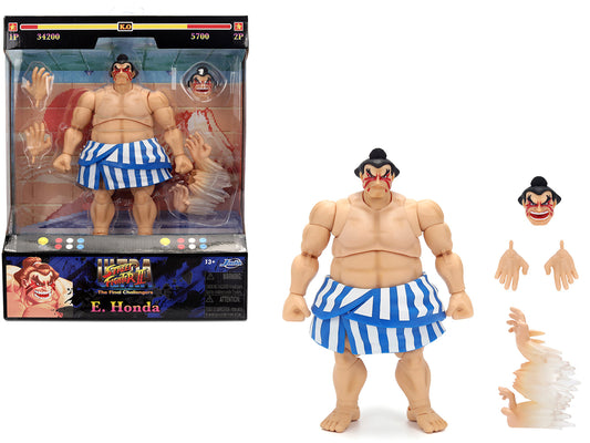 E. Honda 6.5" Moveable Figure with Accessories and Alternate Head and Hands "Ultra Street Fighter II: The Final Challengers" (2017) Video Game Model