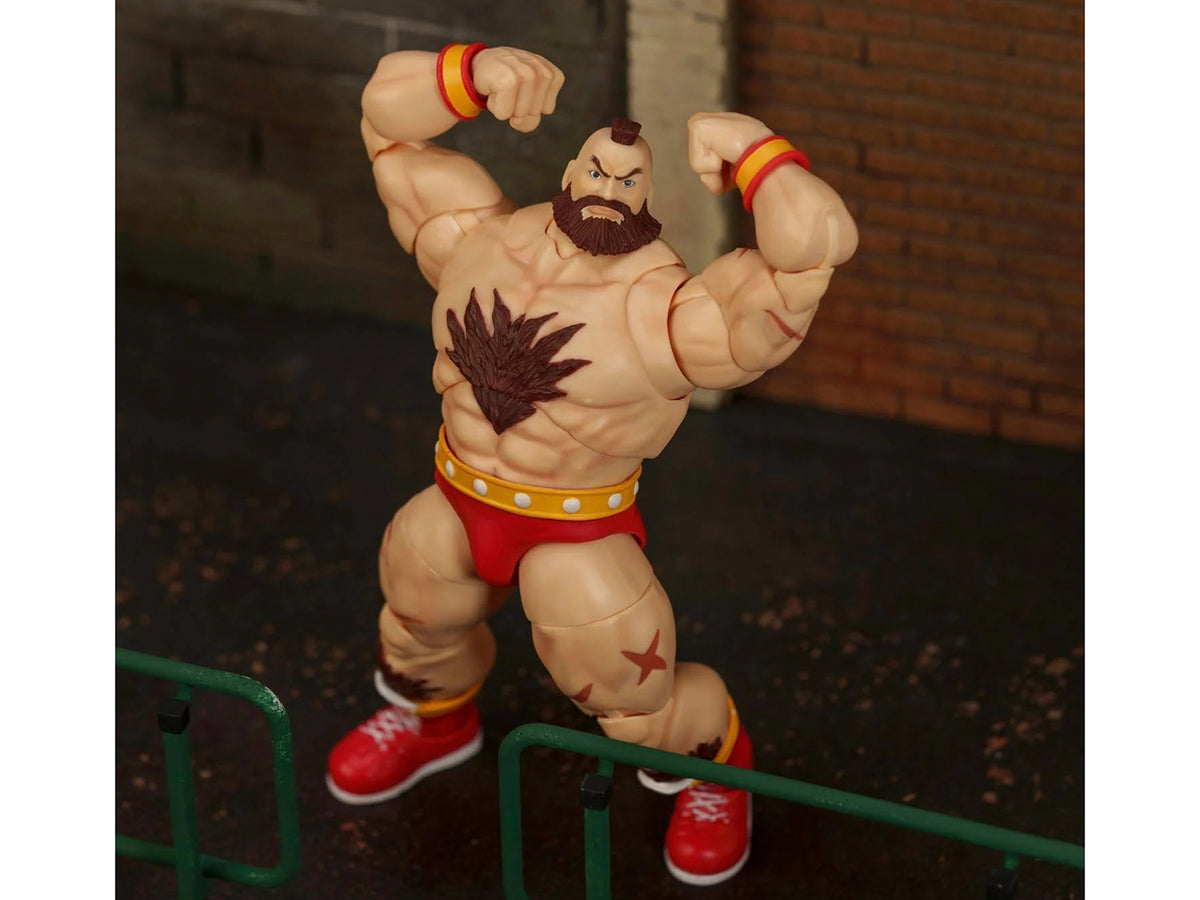 Zangief 7.5" Moveable Figure with Accessories and Alternate Head and Hands "Ultra Street Fighter II: The Final Challengers" (2017) Video Game Model