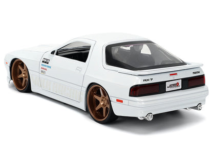 1985 Mazda RX-7 White "JDM Tuners" Series 1/24 Diecast Model Car