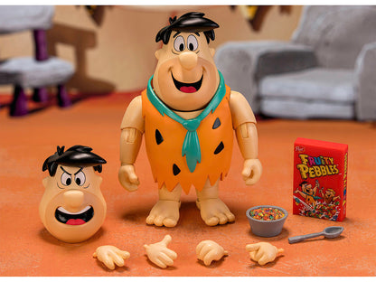 Fred Flintstone 6" Moveable Figure with Accessories and Alternate Head and Hands "The Flintstones - Post Fruity Pebbles" Model