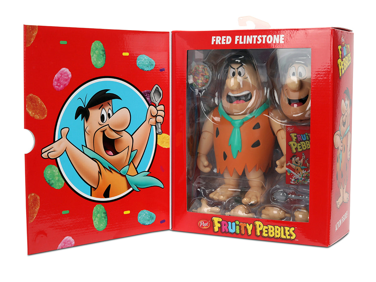 Fred Flintstone 6" Moveable Figure with Accessories and Alternate Head and Hands "The Flintstones - Post Fruity Pebbles" Model