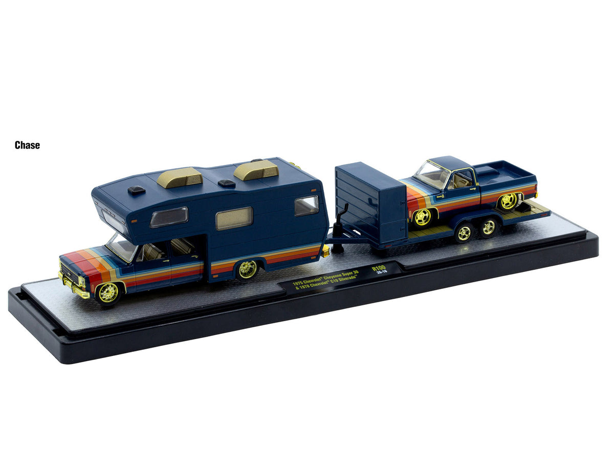 Auto Haulers Set of 3 Trucks Release 100 Limited Edition to 9600 pieces Worldwide 1/64 Diecast Models
