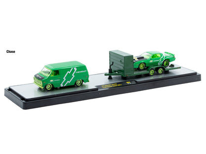 Auto Haulers Set of 3 Trucks Release 94 Limited Edition to 6000 pieces Worldwide 1/64 Diecast Models