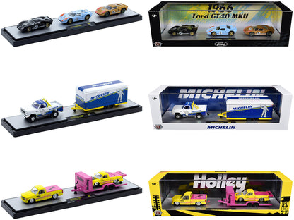 Auto Haulers Set of 3 Trucks Release 98 Limited Edition to 9400 pieces Worldwide 1/64 Diecast Model
