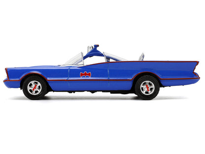 1966 Batmobile Blue "Batman" (1966-1968) Classic TV Series "Hollywood Rides" Series 1/32 Diecast Model Car
