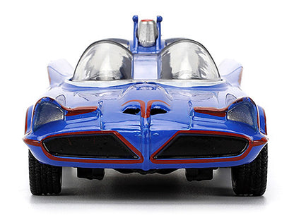 1966 Batmobile Blue "Batman" (1966-1968) Classic TV Series "Hollywood Rides" Series 1/32 Diecast Model Car