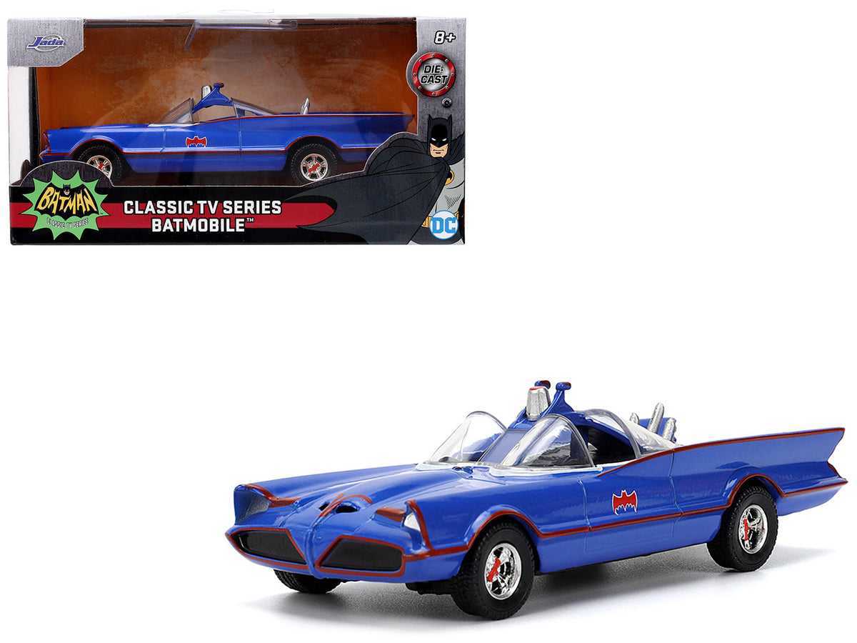 1966 Batmobile Blue "Batman" (1966-1968) Classic TV Series "Hollywood Rides" Series 1/32 Diecast Model Car