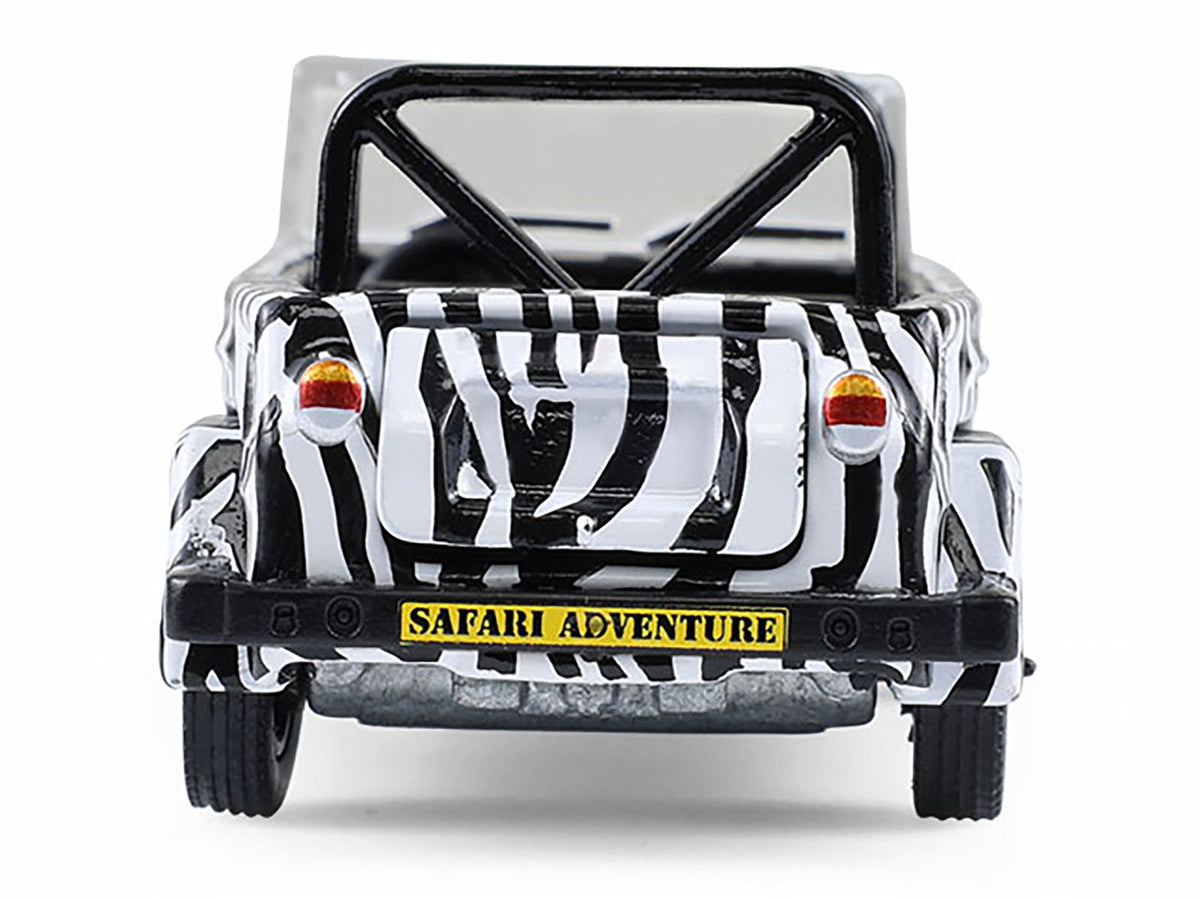 1974 Volkswagen Thing (Type 181) "Safari Adventure" Black and White Zebra Stripes "Club Vee-Dub" Series 21 1/64 Diecast Model Car