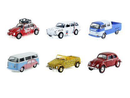 "Club Vee-Dub" Series 22 Set of 6 pieces 1/64 Diecast Model Cars