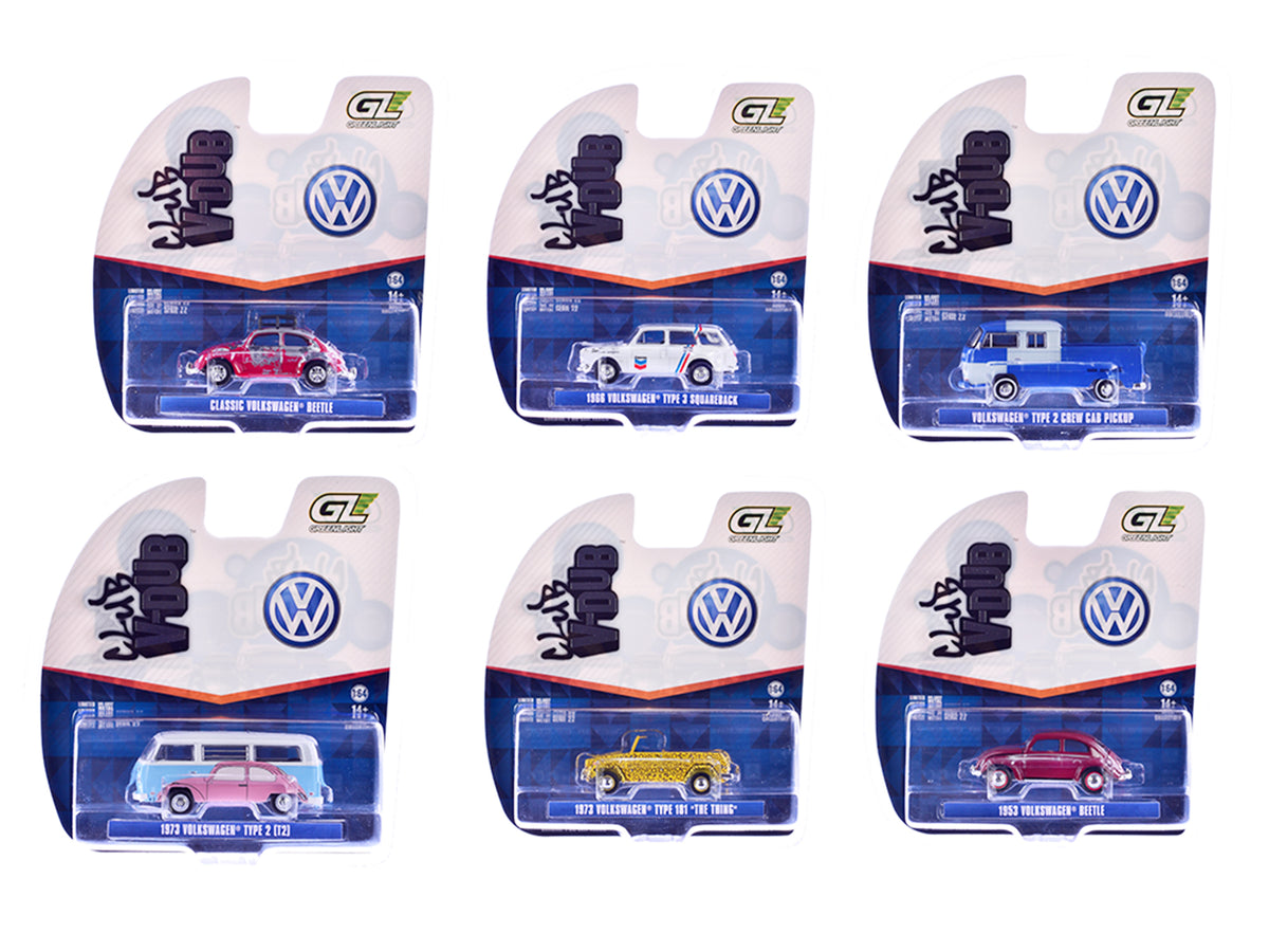 "Club Vee-Dub" Series 22 Set of 6 pieces 1/64 Diecast Model Cars