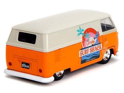 1961 Volkswagen Bus "Stitch's Surf Shack" Orange and Gray "Disney's Stitch" "Hollywood Rides" Series 1/32 Diecast Model Car