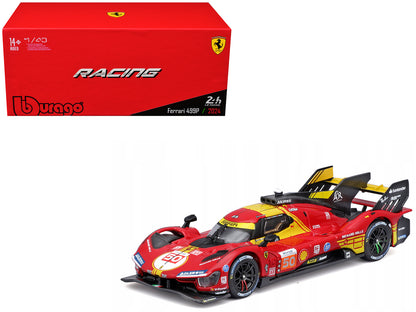 Ferrari 499P #50 Antonio Fuoco - Miguel Molina - Nicklas Nielsen "Ferrari AF Corse" Winner "24 Hours of Le Mans" (2024) "Racing" Series 1/43 Diecast Model Car