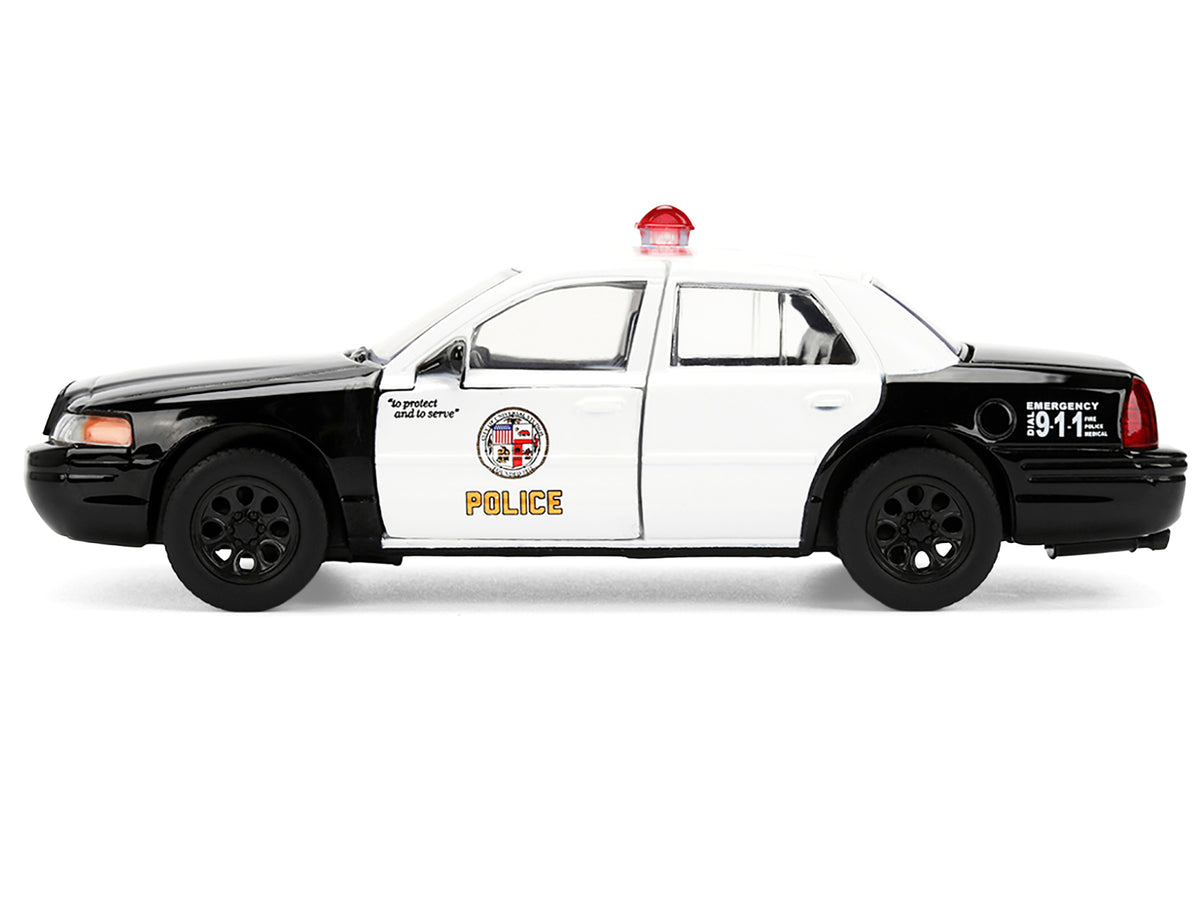 Ford Crown Victoria "LAPD (Los Angeles Police Department) Black and White "The Fast and the Furious" (2001) Movie "Fast & Furious" Series 1/32 Diecast Model Car