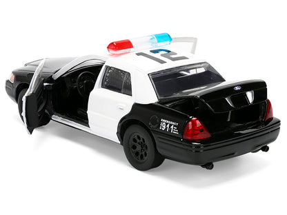 Ford Crown Victoria "LAPD (Los Angeles Police Department) Black and White "The Fast and the Furious" (2001) Movie "Fast & Furious" Series 1/32 Diecast Model Car