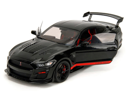 Shelby GT500 "Code Red" Black with Red Stripes "Pink Slips" Series 1/18 Diecast Model Car