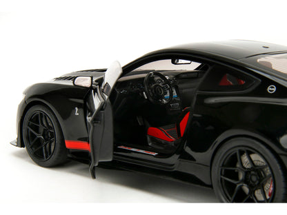 Shelby GT500 "Code Red" Black with Red Stripes "Pink Slips" Series 1/18 Diecast Model Car