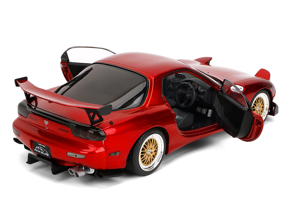 Mazda RX7 Type RS (FD3S) RHD (Right Hand Drive) Orange Metallic "Pink Slips" Series 1/18 Diecast Model Car
