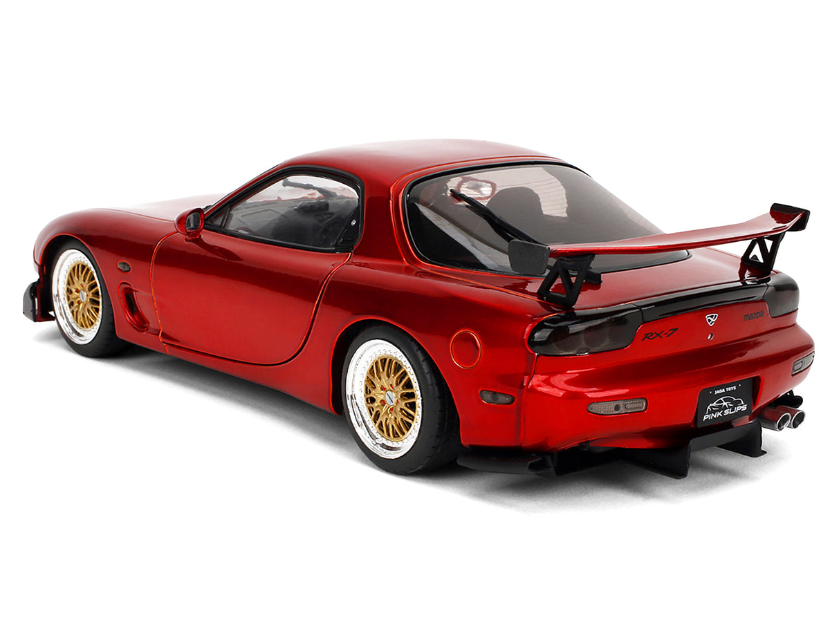 Mazda RX7 Type RS (FD3S) RHD (Right Hand Drive) Orange Metallic "Pink Slips" Series 1/18 Diecast Model Car