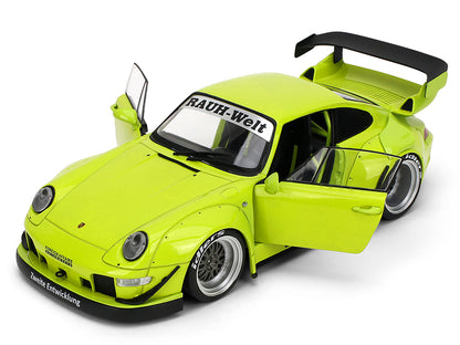 RWB Body Kit "Genki" Lime Green "Pink Slips" Series 1/18 Diecast Model Car