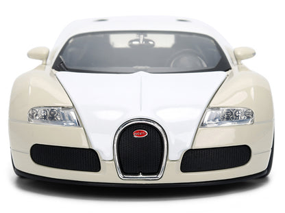 2011 Bugatti Veyron White and Tan "Furious 7" (2015) Movie "25 Years of Fast & Furious" Series 1/24 Diecast Model Car