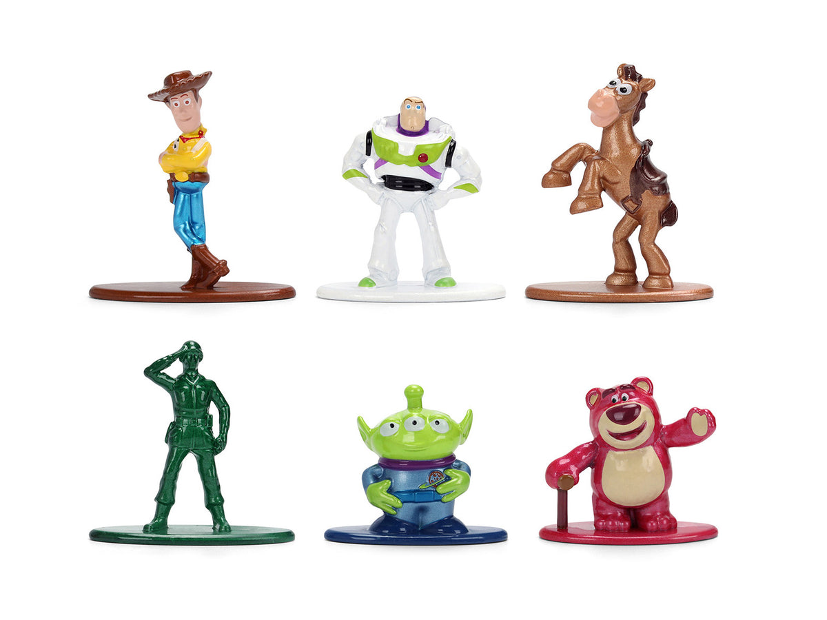 Set of 6 Diecast Figures "Toy Story" Movie Franchise "Nano Metalfigs" Series Diecast Models