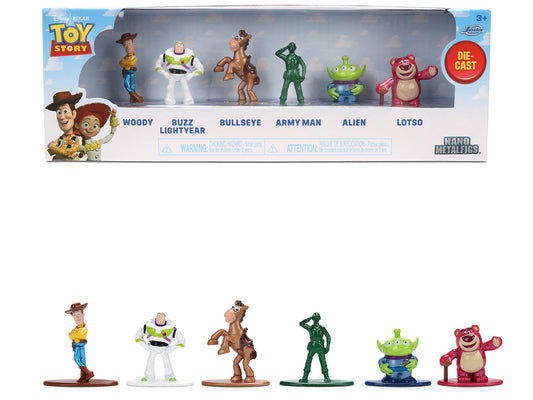 Set of 6 Diecast Figures "Toy Story" Movie Franchise "Nano Metalfigs" Series Diecast Models