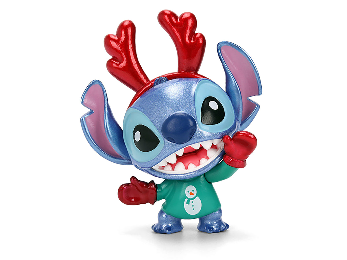 Set of 4 Diecast Figures "Disney's Stitch Christmas Edition" "Metalfigs" Series