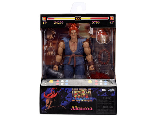 Akuma 6" Moveable Figure with Accessories and Alternate Head and Hands "Ultra Street Fighter II: The Final Challengers" (2017) Video Game Model