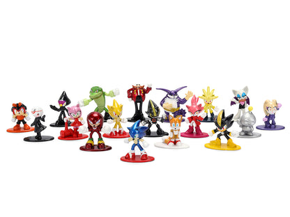 "Sonic The Hedgehog" Set of 18 Diecast Figures Wave 2 "Nano Metalfigs" Series Diecast Models