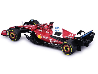Ferrari SF-25 #16 Charles Leclerc Formula One F1 "World Championship" (2025) with Display Case 1/43 Diecast Model Car
