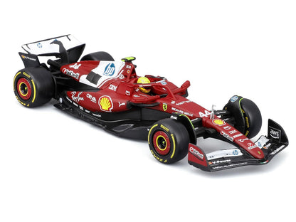 Ferrari SF-25 #44 Lewis Hamilton Formula One F1 "World Championship" (2025) with Display Case 1/43 Diecast Model Car