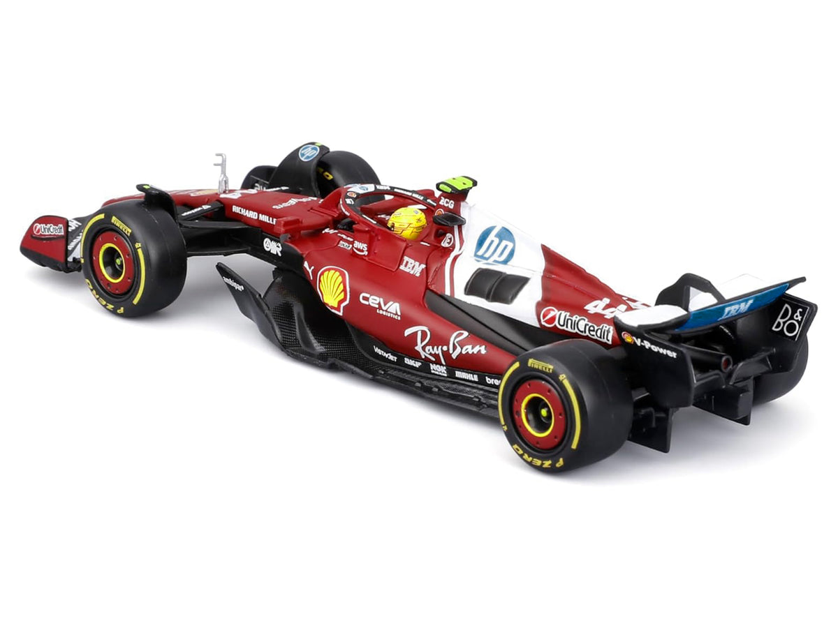 Ferrari SF-25 #44 Lewis Hamilton Formula One F1 "World Championship" (2025) with Display Case 1/43 Diecast Model Car
