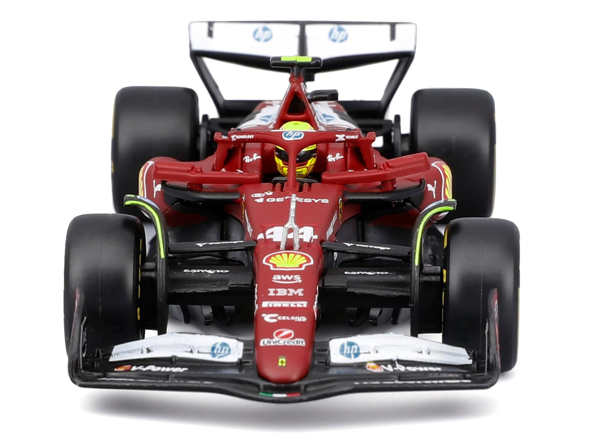 Ferrari SF-25 #44 Lewis Hamilton Formula One F1 "World Championship" (2025) with Display Case 1/43 Diecast Model Car