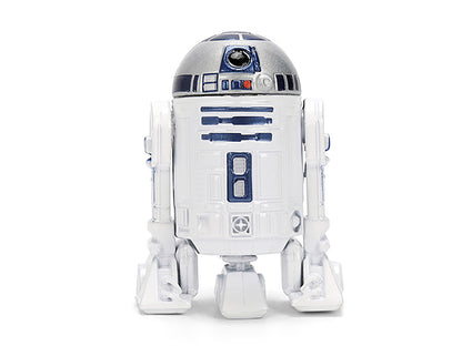 1959 Volkswagen Drag Beetle White with Graphics and R2-D2 Figure "Star Wars" Franchise "Hollywood Rides" Series 1/24 Diecast Model Car