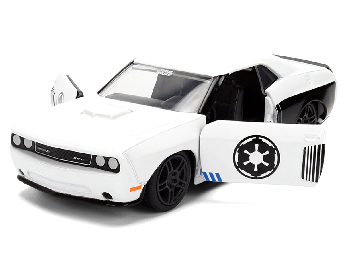 2012 Dodge Challenger SRT8 "Stormtrooper" Livery White with Graphics "Star Wars" Franchise "Hollywood Rides" Series 1/32 Diecast Model Car