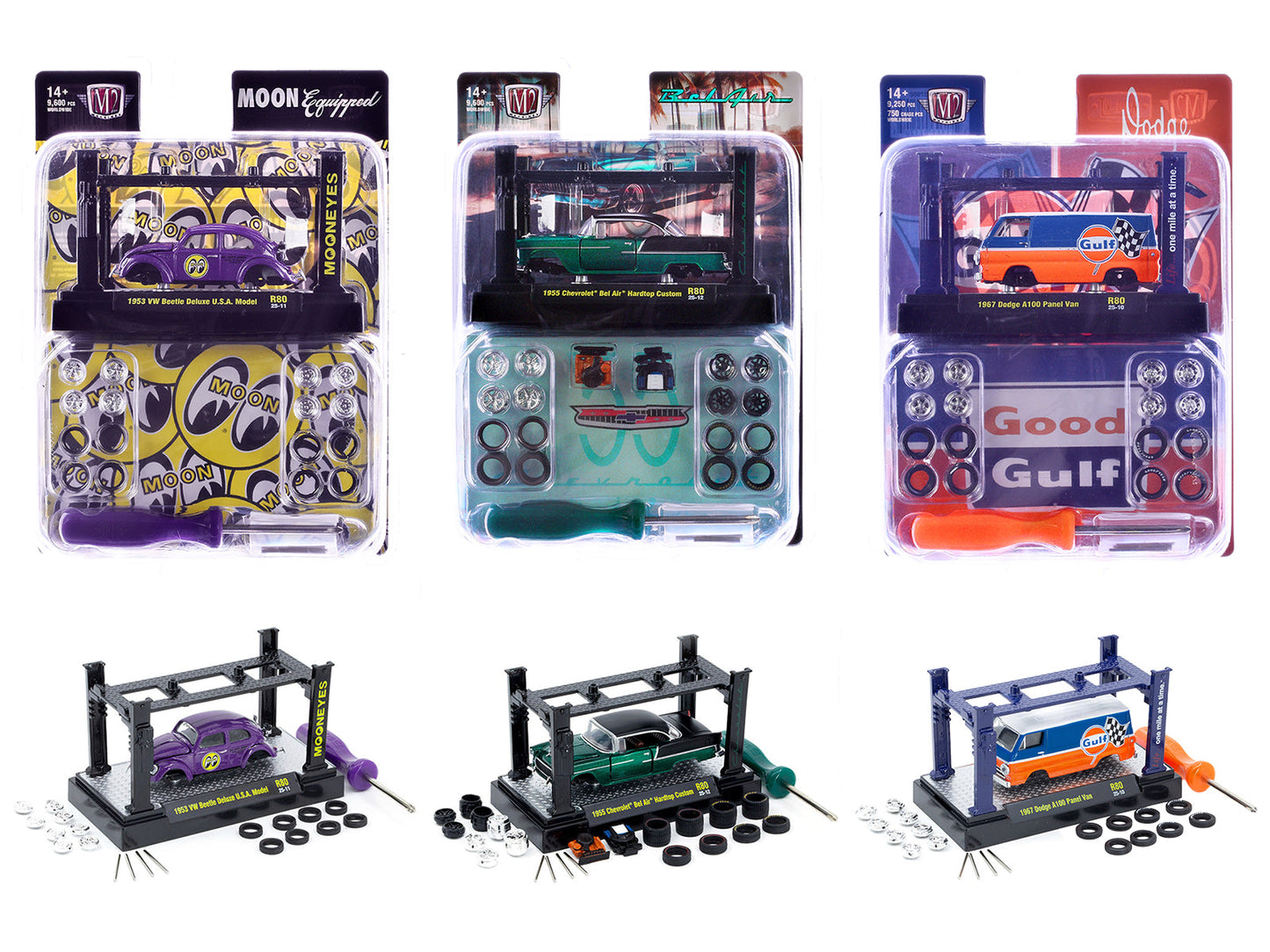Model Kit 3 piece Car Set Release 80 Limited Edition to 9600 pieces Worldwide 1/64 Diecast Model Cars