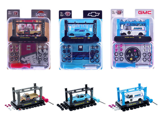 Model Kit 3 piece Car Set Release #90 Limited Edition to 6000 pieces Worldwide 1/64 Diecast Model Cars