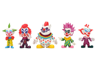 Set of 5 Diecast Figures "Killer Klowns from Outer Space" (1988) Movie "Metalfigs" Series Diecast Models