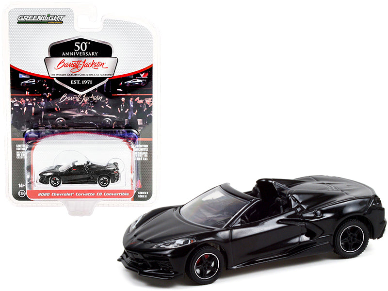 2020 Chevrolet Corvette C8 Stingray Convertible Black (Lot #3003) Barrett Jackson "Scottsdale Edition" Series 8 1/64 Diecast Model Car