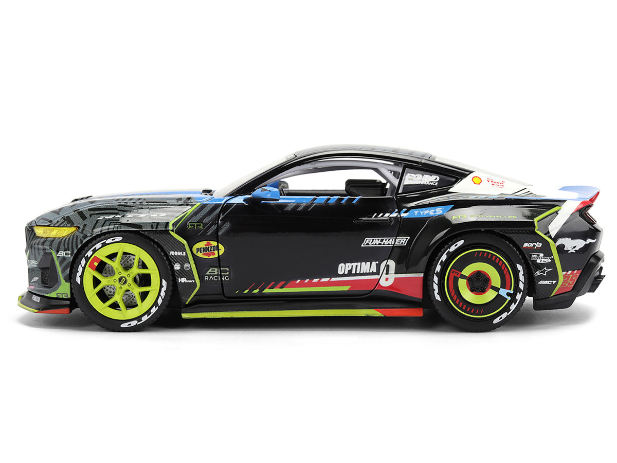 Ford Mustang RTR #25 Vaughn Gittin Jr. "Formula Drift PRO Championship" (2025) with Lights "RTR Vehicles" Series 1/24 Diecast Model Car