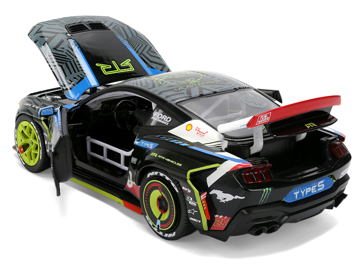 Ford Mustang RTR #25 Vaughn Gittin Jr. "Formula Drift PRO Championship" (2025) with Lights "RTR Vehicles" Series 1/24 Diecast Model Car