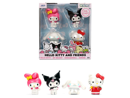 Set of 4 Diecast Figures "Hello Kitty and Friends" Franchise "Metalfigs" Series Diecast models