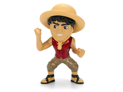 Set of 4 Diecast Figures "One Piece" (2023-Current) TV Series "Metalfigs" Series Diecast Models