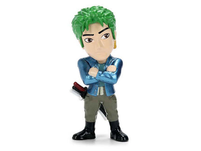 Set of 4 Diecast Figures "One Piece" (2023-Current) TV Series "Metalfigs" Series Diecast Models