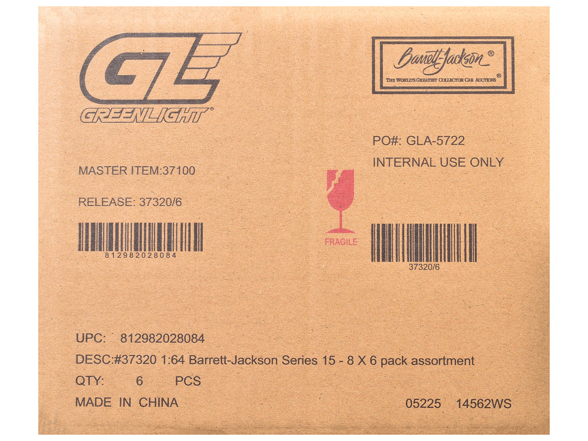 "Barrett-Jackson" Series 15 Set of 6 Cars 1/64 Diecast Model Cars