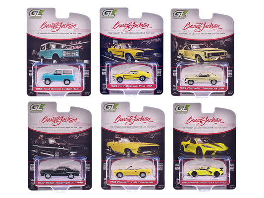 "Barrett-Jackson" Series 15 Set of 6 Cars 1/64 Diecast Model Cars